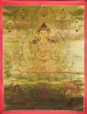 Chenrezig Thangka – 24K Gold Serthang – The Heart of Awakened Compassion