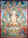 Grand Avalokiteshvara Thangka – Rigsum Gonpo Assembly – The Sanctuary of Compassion