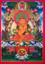 Yellow Jambhala Thangka – Wealth Deity Assembly